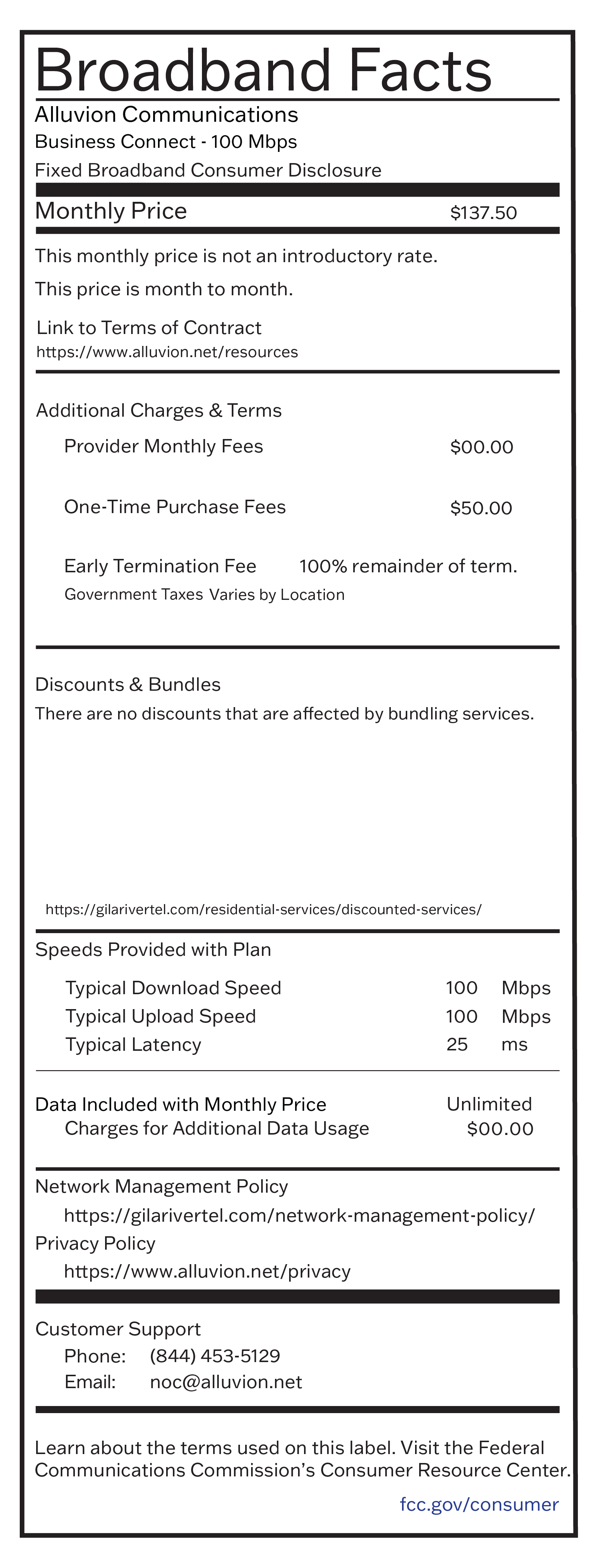 Broadband Facts - 100MBPS